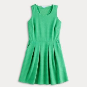 Draper James Sleeveless Knit Short Dress Kelly Green